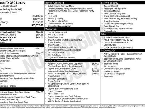 Used 2023 Lexus RX 350 FWD w/ Accessory Package (K3) image 11