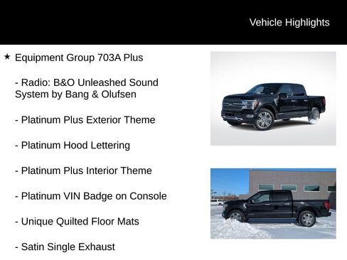 Used 2024 Ford F150 Platinum w/ Equipment Group 703A Plus image 11