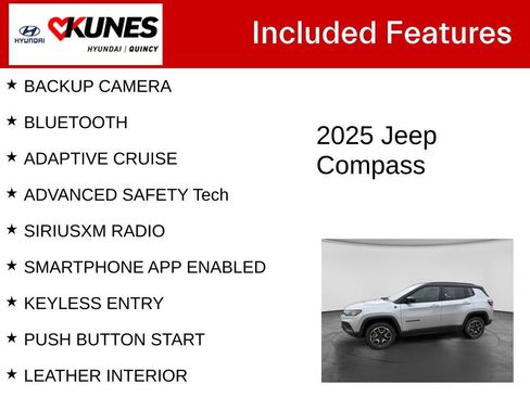 Used 2025 Jeep Compass Trailhawk AWD/4WD image 2