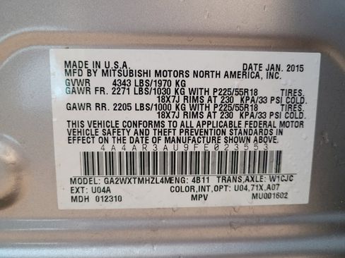 Used 2015 Mitsubishi Outlander Sport ES image 33