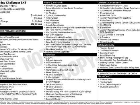 Used 2016 Dodge Challenger SXT RWD image 12