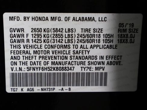 Used 2019 Honda Pilot EX-L image 49