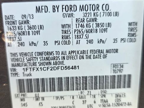 Used 2013 Ford F150 STX w/ Mid Equipment Group RWD image 19