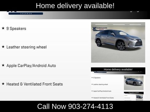 Used 2020 Lexus RX 350 AWD w/ Premium Package image 6