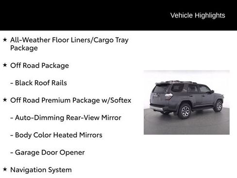 Certified 2019 Toyota 4Runner TRD Off-Road Premium AWD/4WD image 7