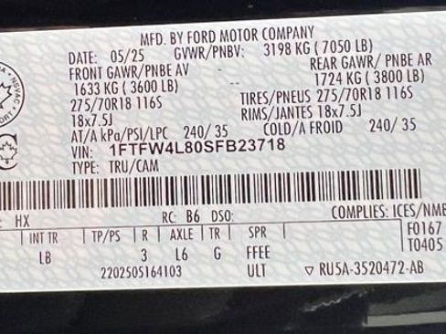 Used 2025 Ford F150 Tremor w/ Tow/Haul Package image 61