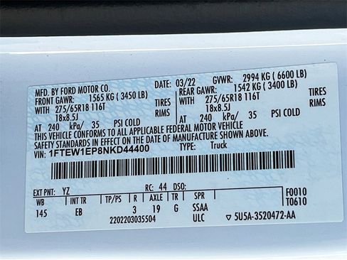 Used 2022 Ford F150 Lariat w/ Equipment Group 501A Mid image 32