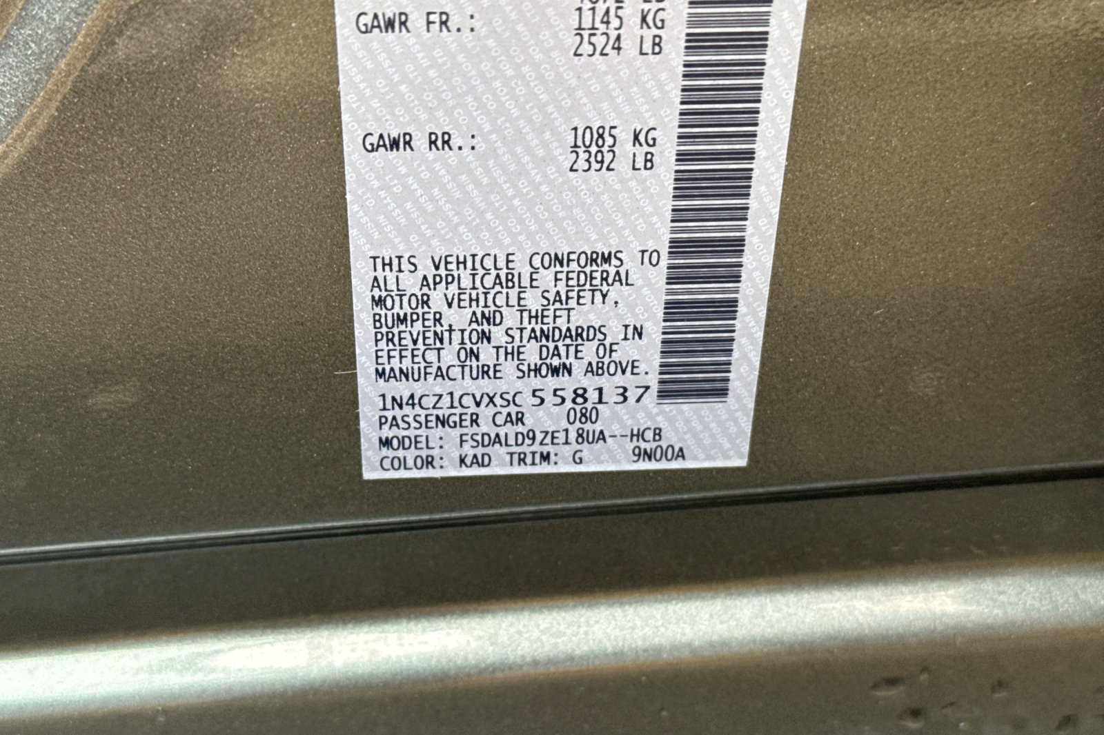 Certified 2025 Nissan Leaf SV Plus FWD image 57