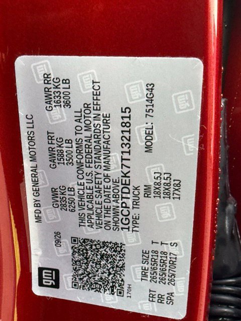 New 2026 Chevrolet Colorado Z71 w/ Technology Package AWD/4WD image 43
