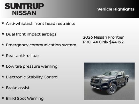 New 2026 Nissan Frontier PRO-4X w/ Pro Premium Package AWD/4WD image 23