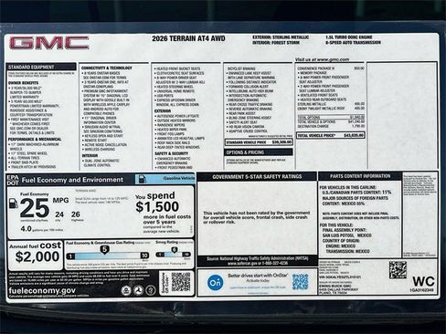 New 2026 GMC Terrain AT4 w/ Convenience Package III image 21