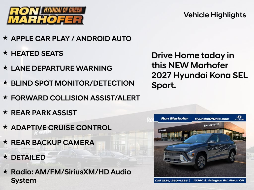 New 2027 Hyundai Kona SEL Sport AWD/4WD image 15