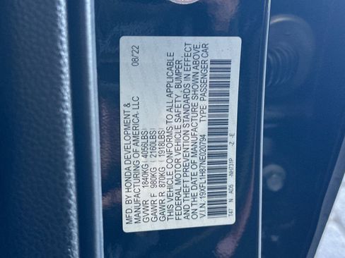 Certified 2022 Honda Civic Sport Touring image 30