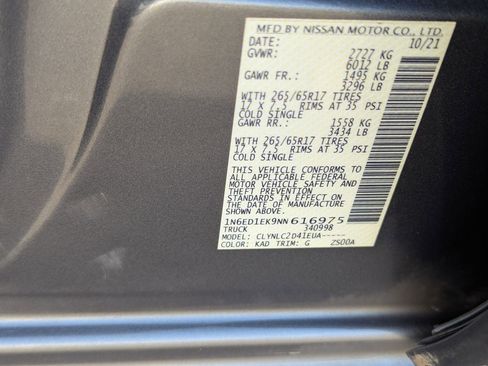 Certified 2022 Nissan Frontier SV image 36