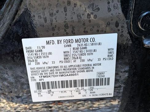 Used 2021 Ford Explorer XLT w/ Equipment Group 202A image 17