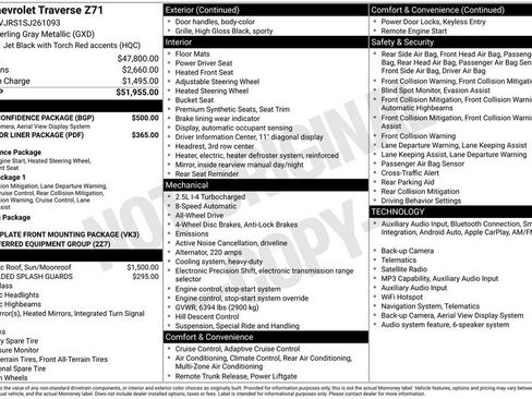Used 2025 Chevrolet Traverse Z71 w/ Driver Confidence Package AWD/4WD image 3