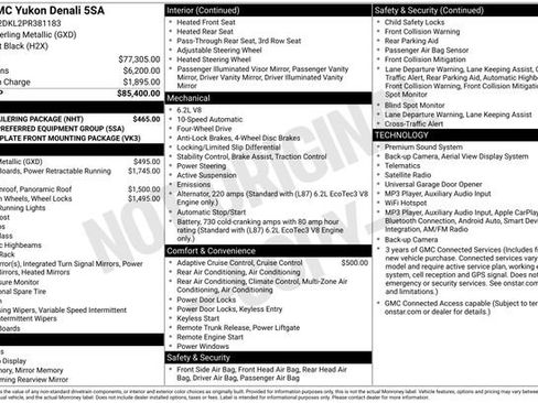 Used 2023 GMC Yukon Denali w/ Max Trailering Package AWD/4WD image 44