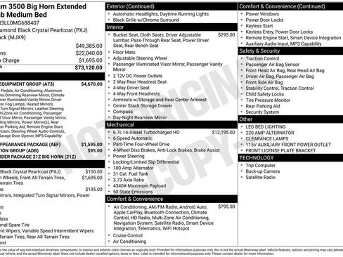 Used 2021 RAM 3500 Big Horn w/ Level B Equipment Group image 15