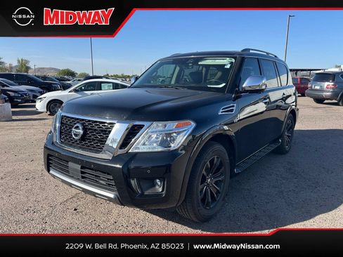 Used 2019 Nissan Armada Platinum w/ Captain's Chairs Package RWD image 1