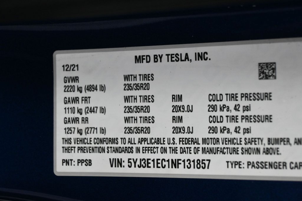 Used 2022 Tesla Model 3 Performance AWD/4WD image 5