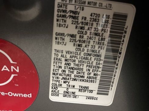 Used 2019 Nissan Rogue SV w/ Sun & Sound Touring Package image 24