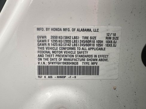 Used 2019 Honda Pilot LX image 15