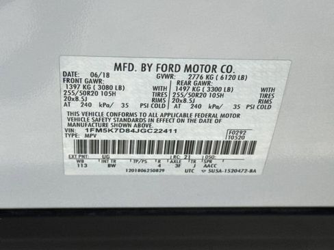 Certified 2018 Ford Explorer XLT w/ Equipment Group 202A FWD image 45