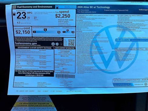 New 2026 Volkswagen Atlas SE image 18