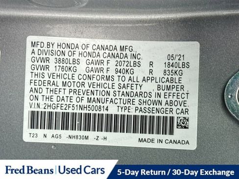 Used 2022 Honda Civic Sport image 30