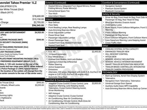 New 2026 Chevrolet Tahoe Premier image 37