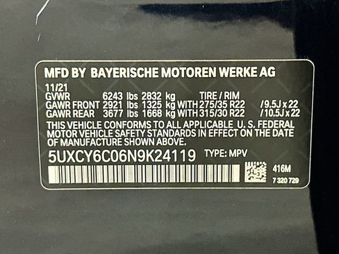 Used 2022 BMW X6 xDrive40i w/ Executive Package AWD/4WD image 33