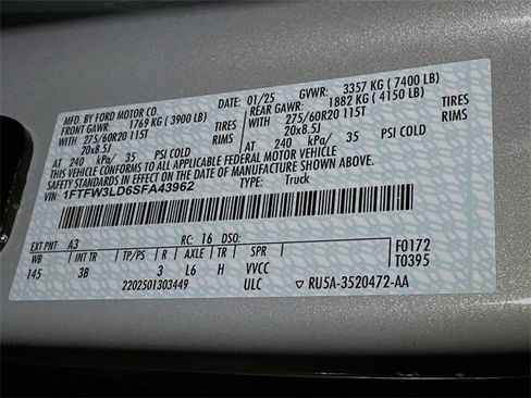 New 2025 Ford F150 XLT w/ Equipment Group 303A High image 24