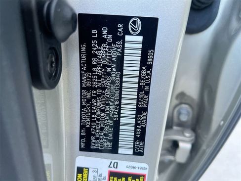 Certified 2022 Lexus ES 350 image 22