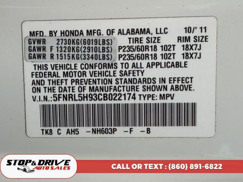 Used 2012 Honda Odyssey Touring image 22