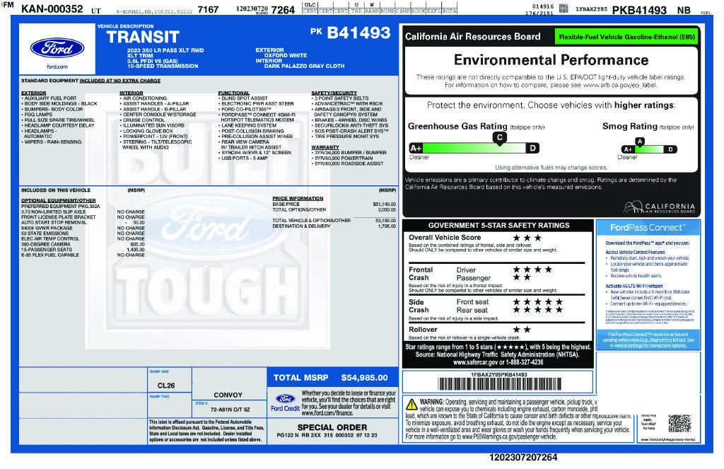 Used 2023 Ford Transit 350 XLT RWD image 2