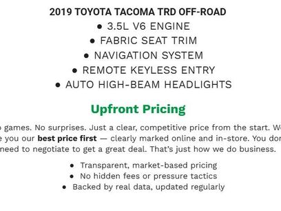 Used 2019 Toyota Tacoma TRD Off-Road w/ Technology Package
