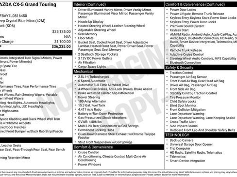 Used 2020 MAZDA CX-5 Grand Touring Reserve image 4