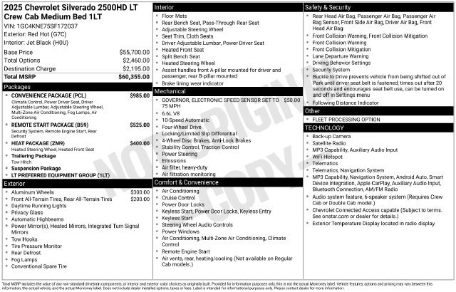 Certified 2025 Chevrolet Silverado 2500 LT w/ Convenience Package AWD/4WD image 39