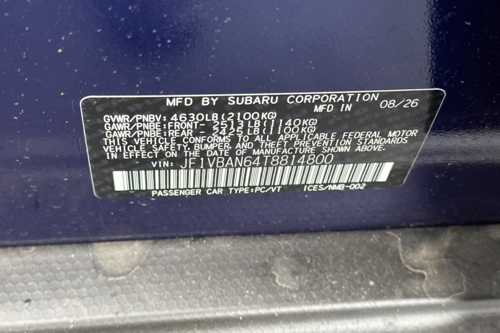 New 2026 Subaru WRX Limited AWD/4WD image 31