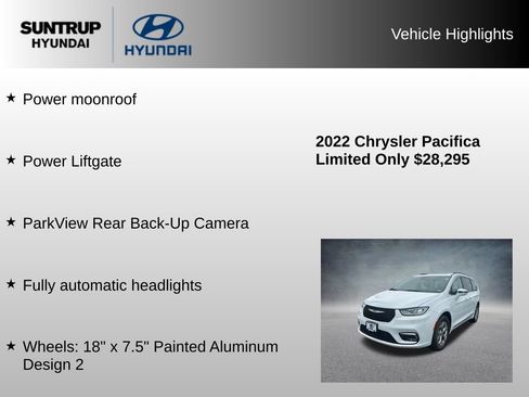 Used 2022 Chrysler Pacifica Limited AWD/4WD image 16