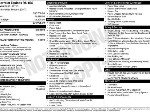 Used 2023 Chevrolet Equinox RS w/ RS Leather Package FWD image 25