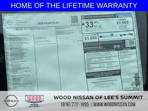 New 2025 Nissan Kicks Play S image 9