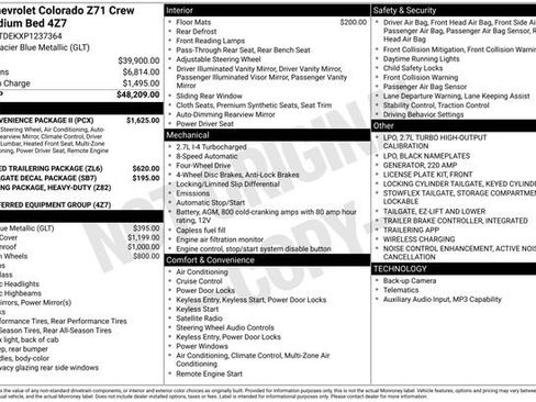 Used 2023 Chevrolet Colorado Z71 w/ Z71 Convenience Package 2 AWD/4WD image 36