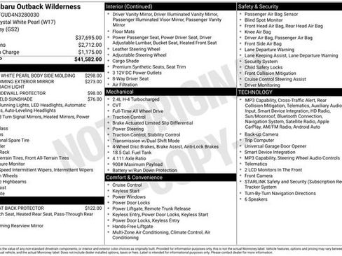 Used 2022 Subaru Outback Wilderness AWD/4WD image 37