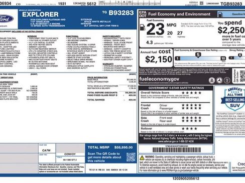 New 2026 Ford Explorer Platinum w/ LUX Leather Package AWD/4WD image 31