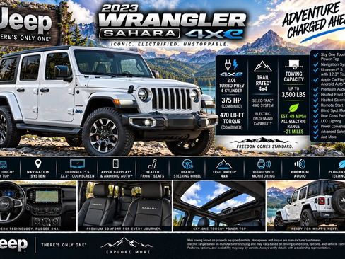 Certified 2023 Jeep Wrangler Unlimited Sahara AWD/4WD image 2