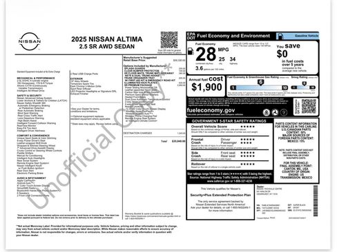 Used 2025 Nissan Altima 2.5 SR w/ SR Premium Package AWD/4WD image 27