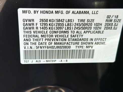 Used 2018 Honda Pilot Elite image 27