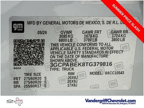 New 2026 Chevrolet Silverado 1500 Custom RWD image 22