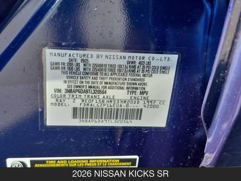 Used 2026 Nissan Kicks SR FWD image 24